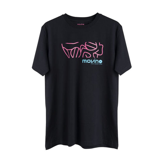 T-SHIRT - ROSA/TURQUESA